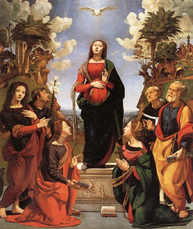 Piero di Cosimo The Immaculate Conception and Six.Saints